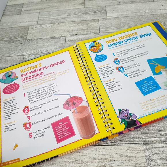 Sesame C is for Cooking Cookbook Childrens Kids Recipes from the Street - Spiral - Picture 4 of 14